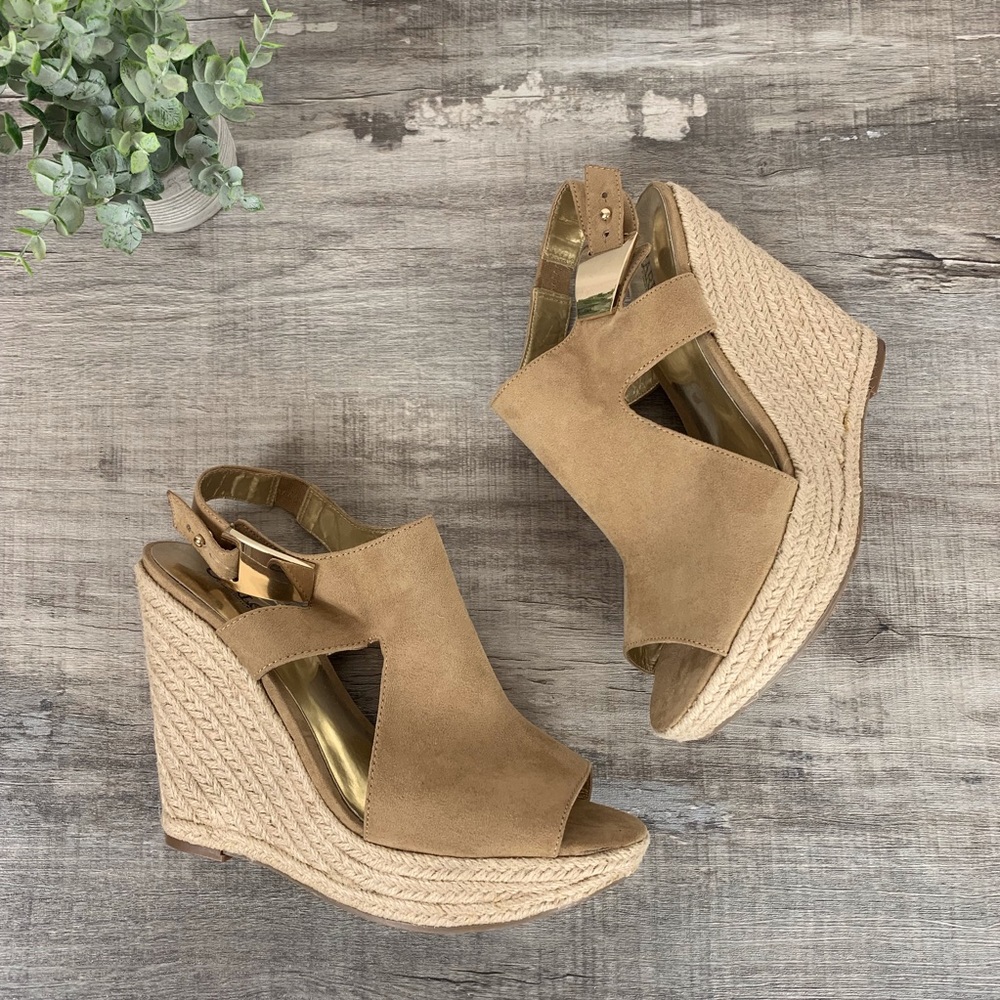 Carlos Santana “Malor” Slingback Espadrille Wedges
